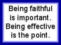 Faithful vs Effective